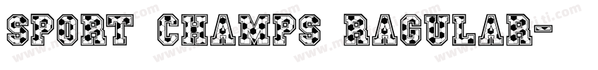 sport champs ragular字体转换